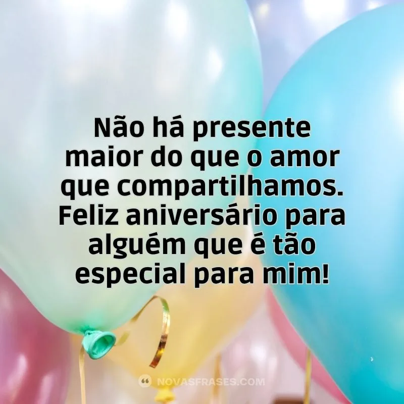 Amor é o melhor presente de aniversário