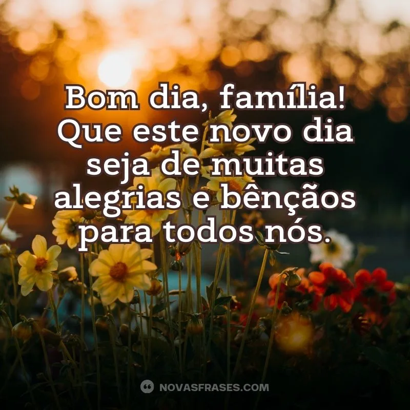 Bom dia, família