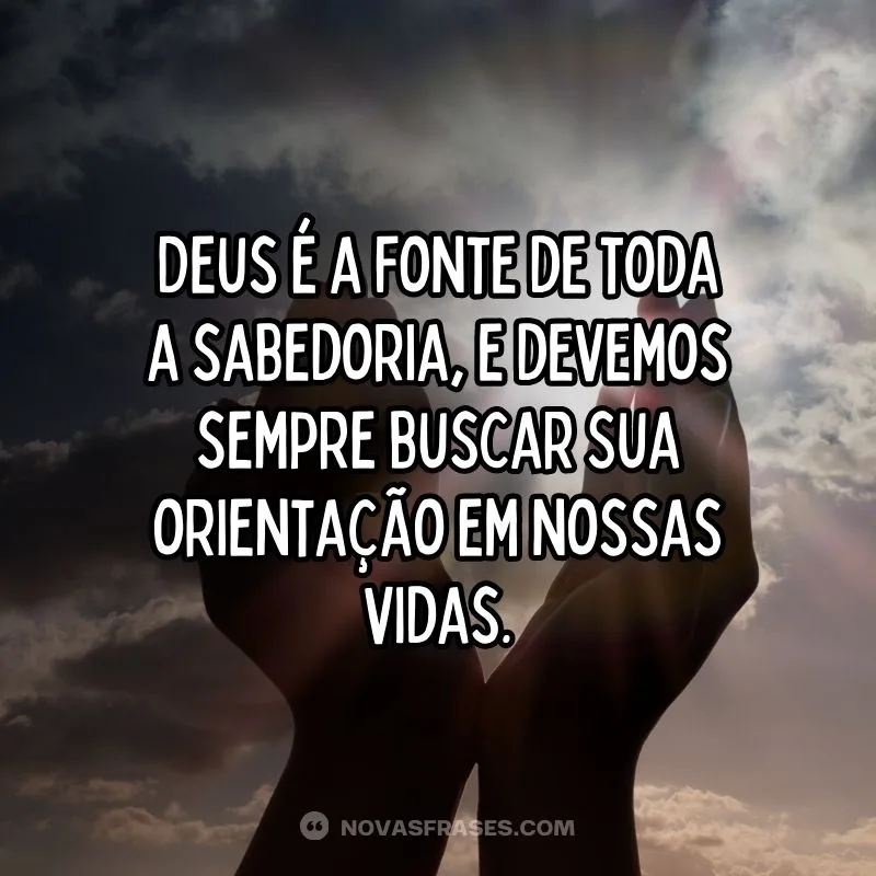 Deus fonte de sabedoria