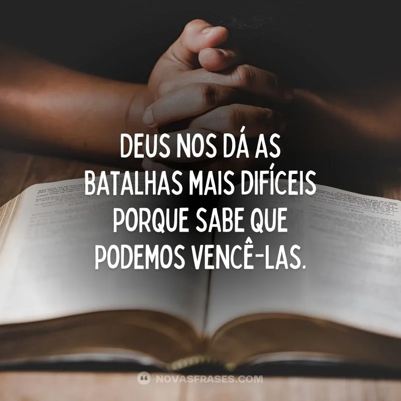 Deus sabe que podemos vencer