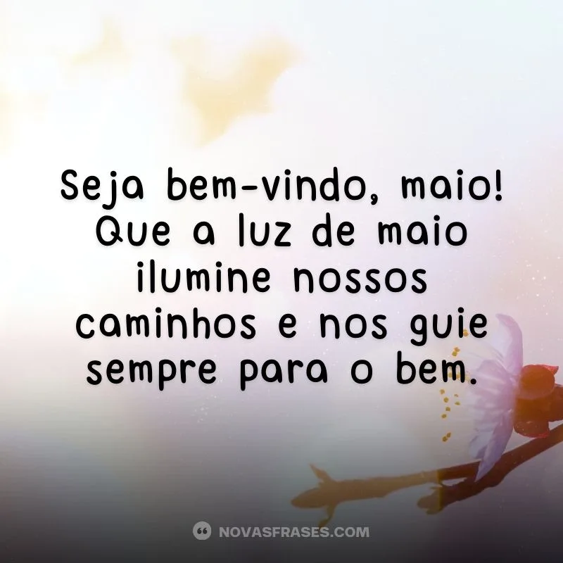 Seja bem-vindo maio