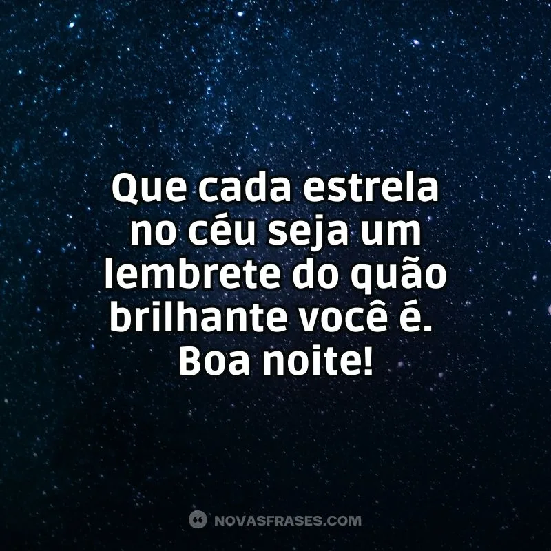 Você brilha como as estrelas
