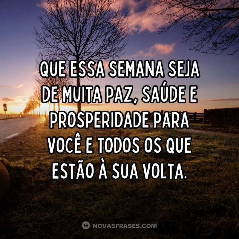 boa semana frases