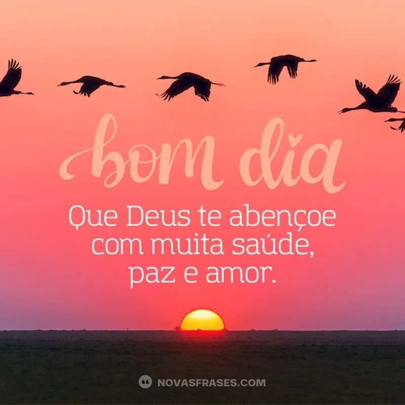 bom dia abençoado com saude