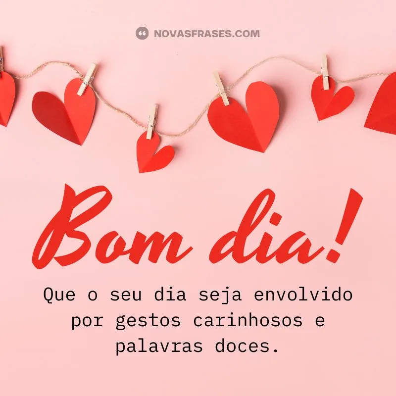 bom dia carinhoso palavras doces