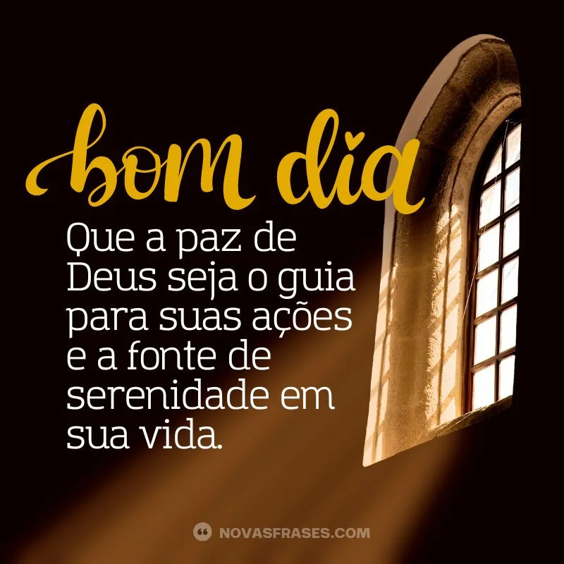 bom dia com a presença de deus