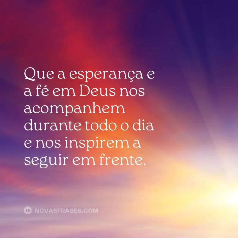 bom dia com fé em deus