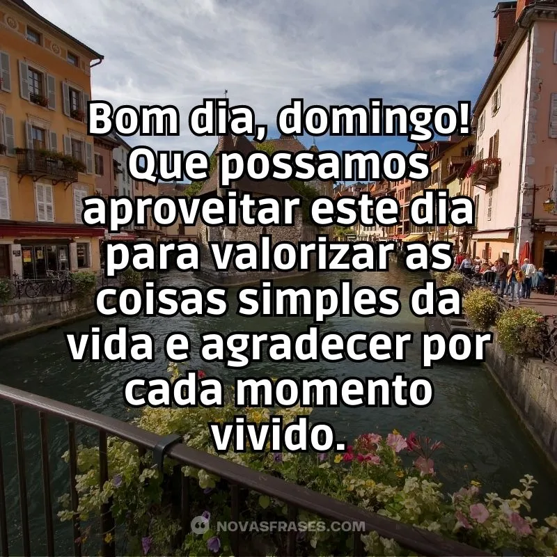bom dia de domingo