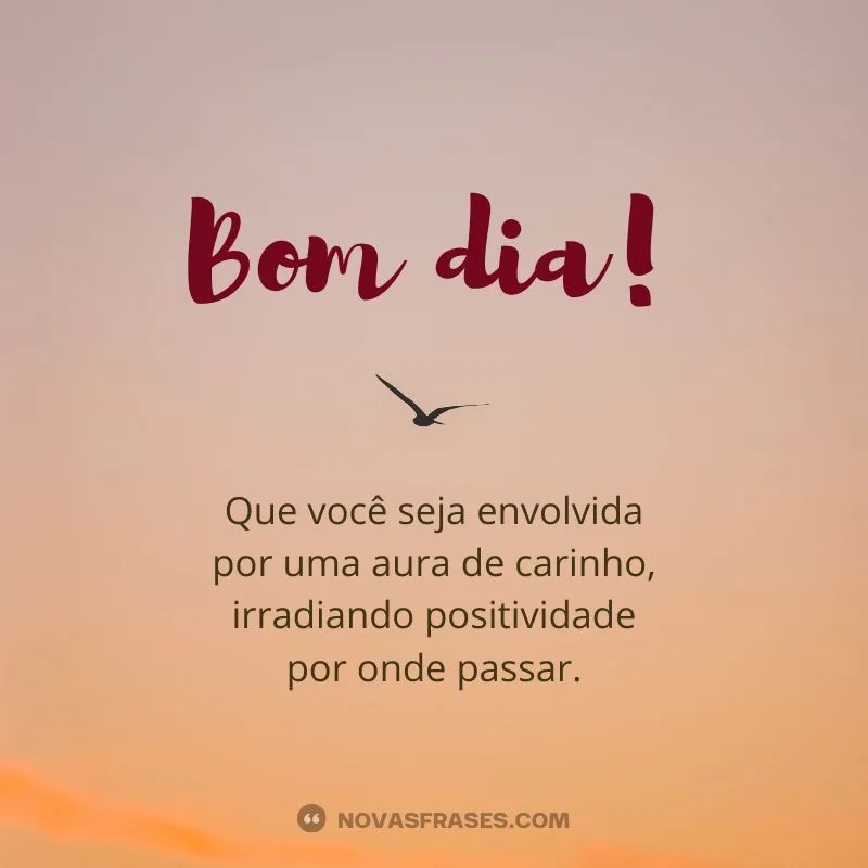 bom dia em uma aura de carinho