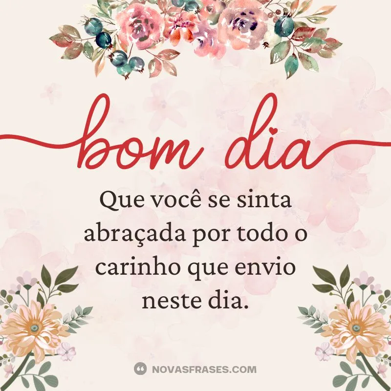 bom dia enviando carinho