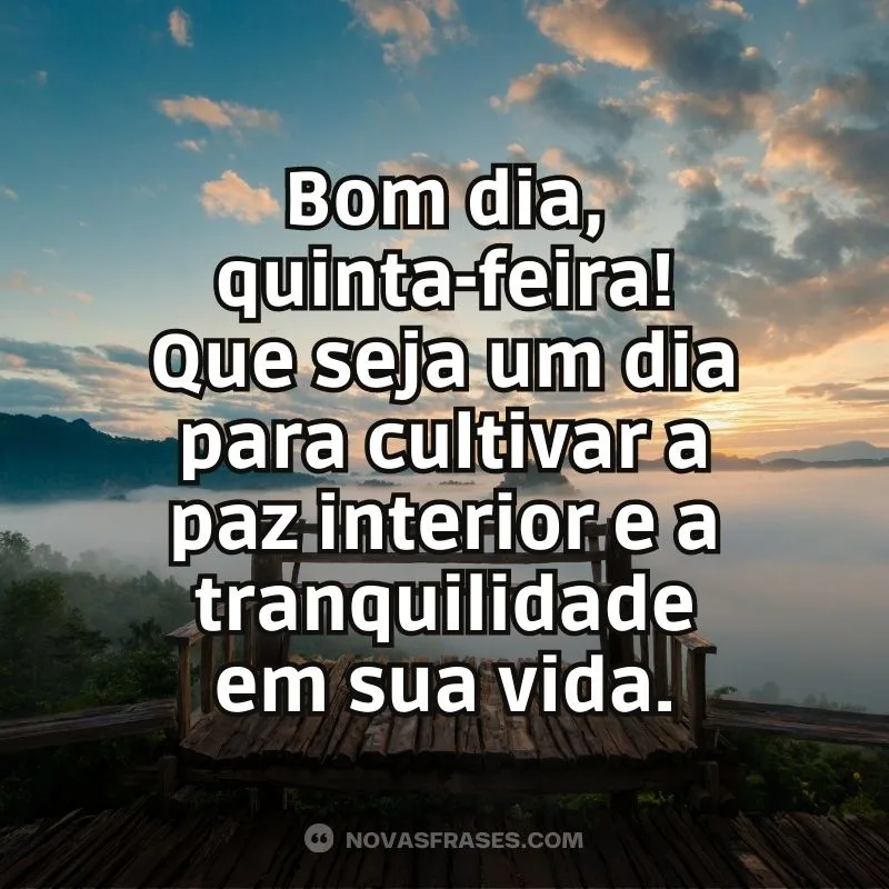 bom dia quinta