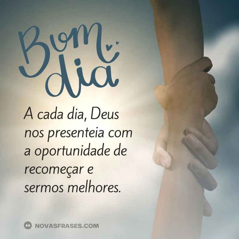 bom dia uma nova oportunidade com deus