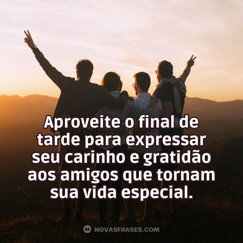 bom final de tarde agradecer