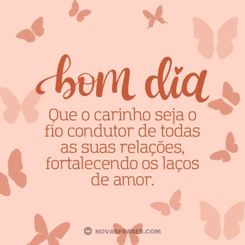 carinho condutor para um bom dia