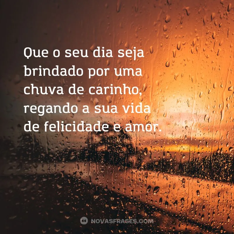 chuva de carinho bom dia