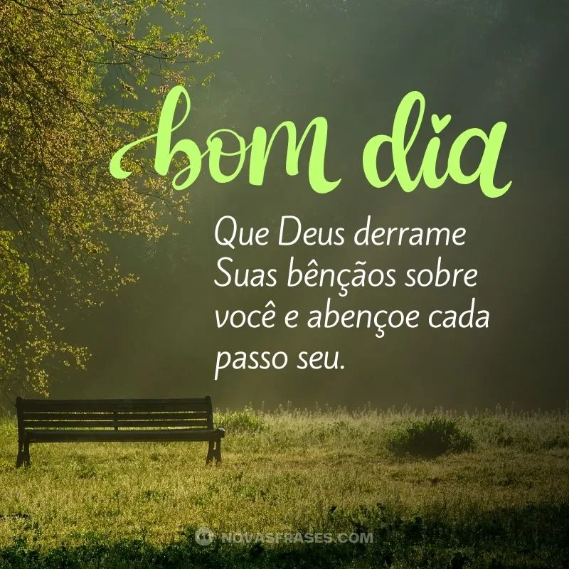 deus derrama bênçãos dia abençoado