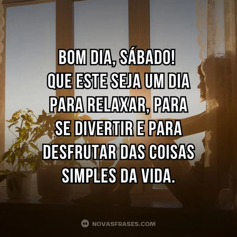 feliz sábado bom dia