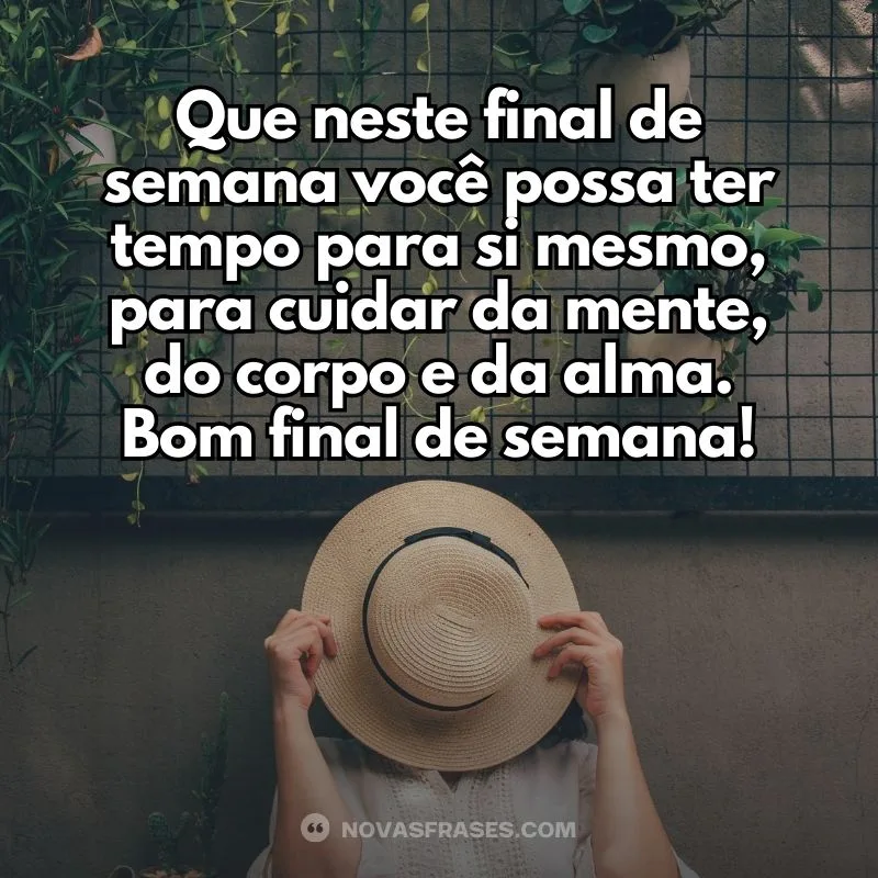 frase de bom fim de semana