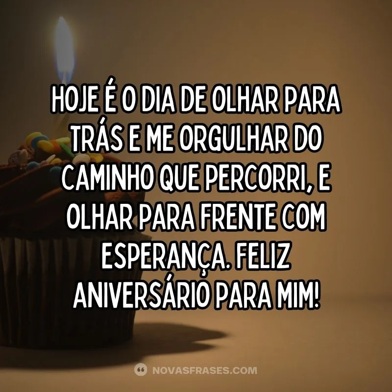 frase hoje é meu aniversário