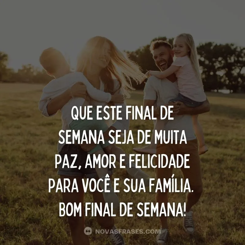 frases de bom final de semana