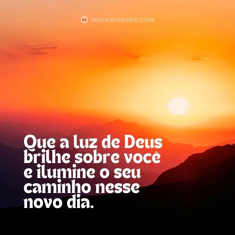 luz de deus brilhe novo dia abençoado