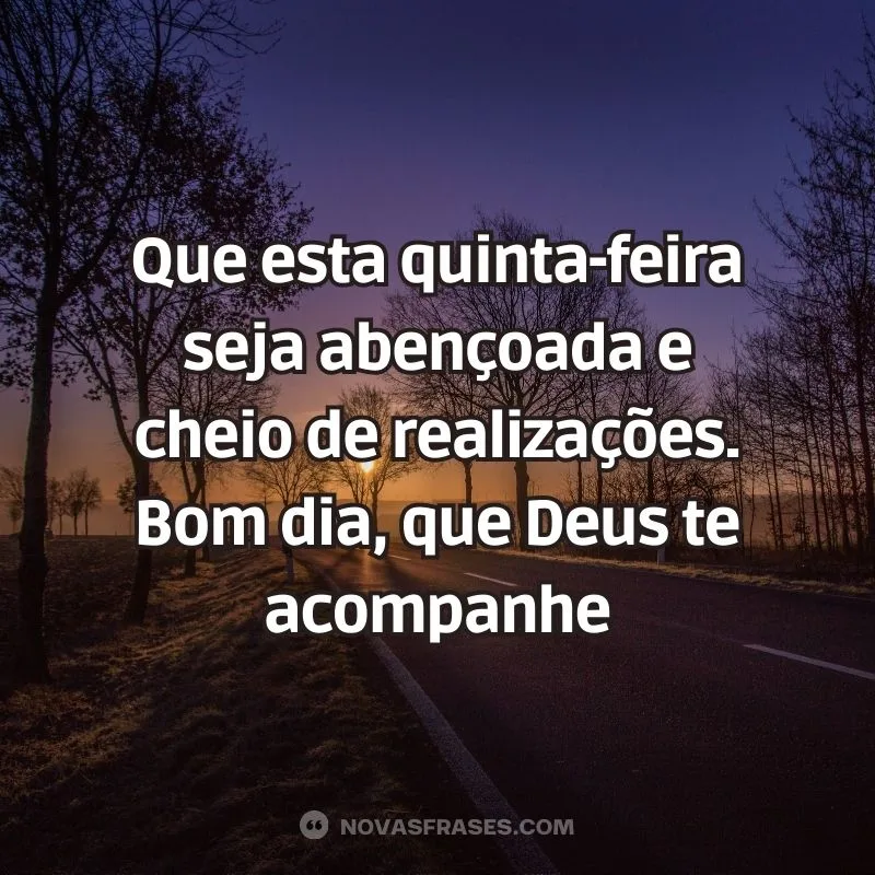 mensagem bom dia quinta feira