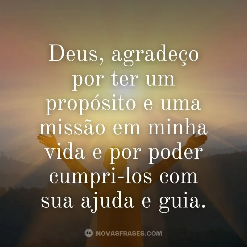 mensagem de agradecimento a deus