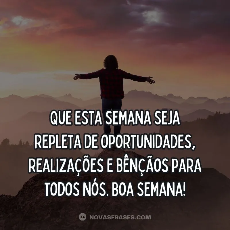 mensagem de boa semana a todos