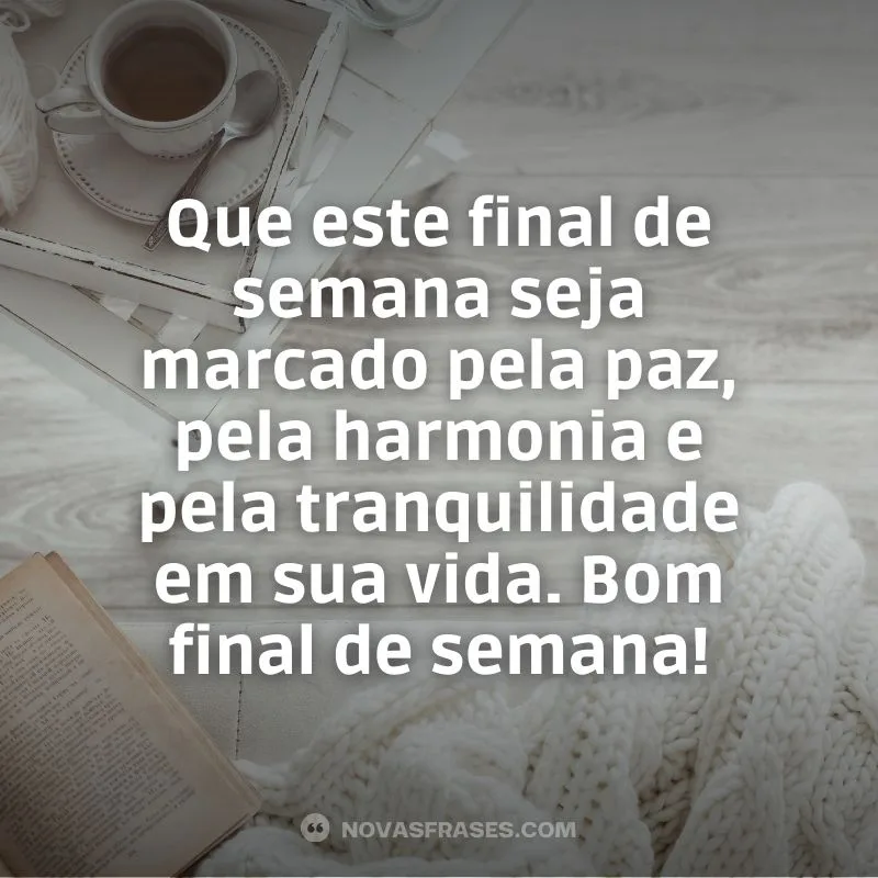 mensagem de bom fim de semana