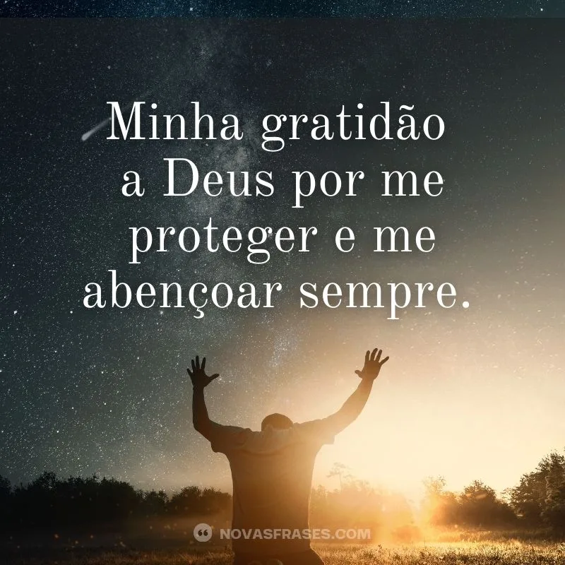 mensagem de gratidão a deus