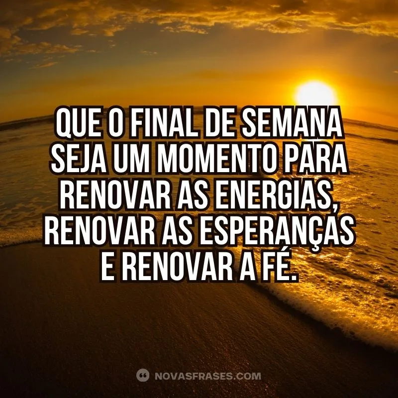 mensagem de ótimo final de semana