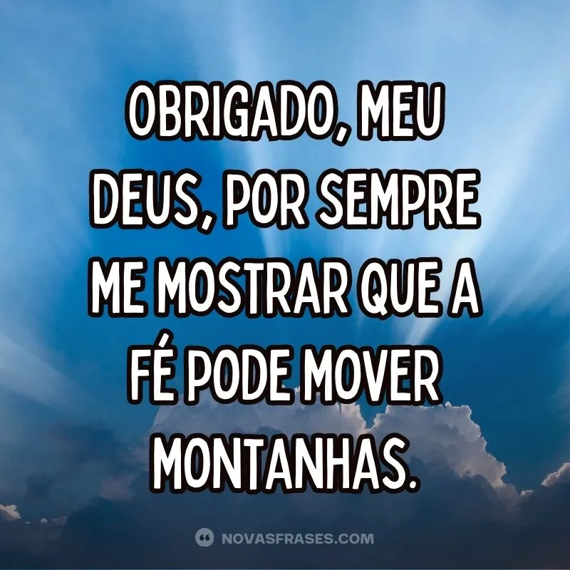 mensagem para deus de agradecimento