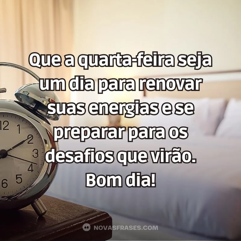 msg bom dia quarta feira