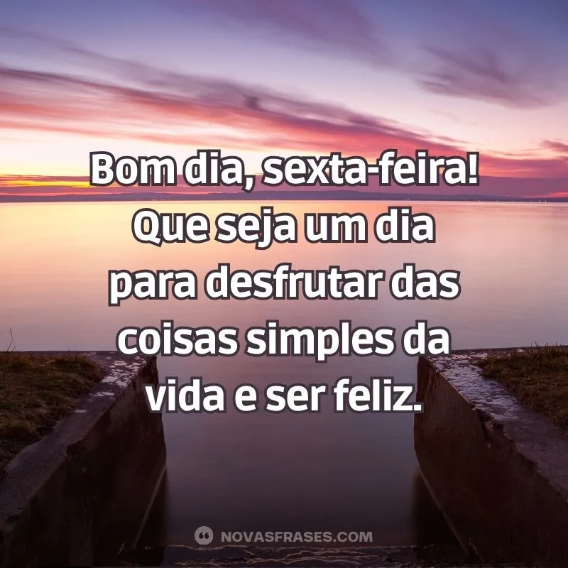 msg bom dia sexta