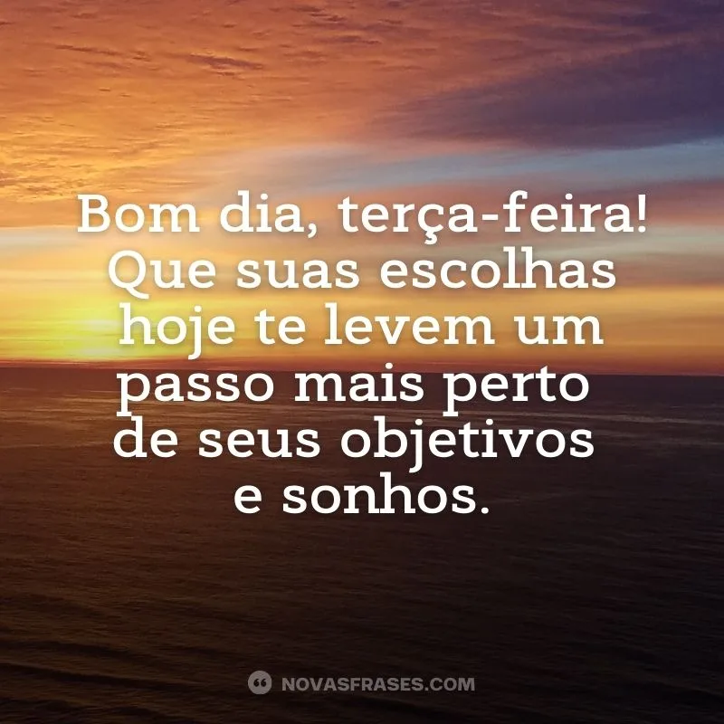 msg bom dia terça feira
