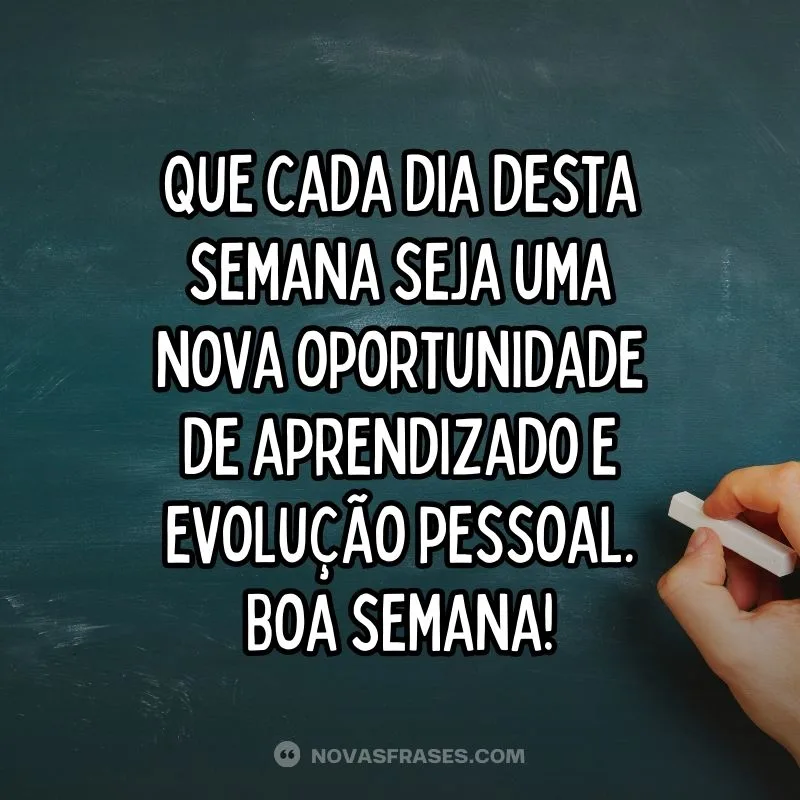 msg de boa semana