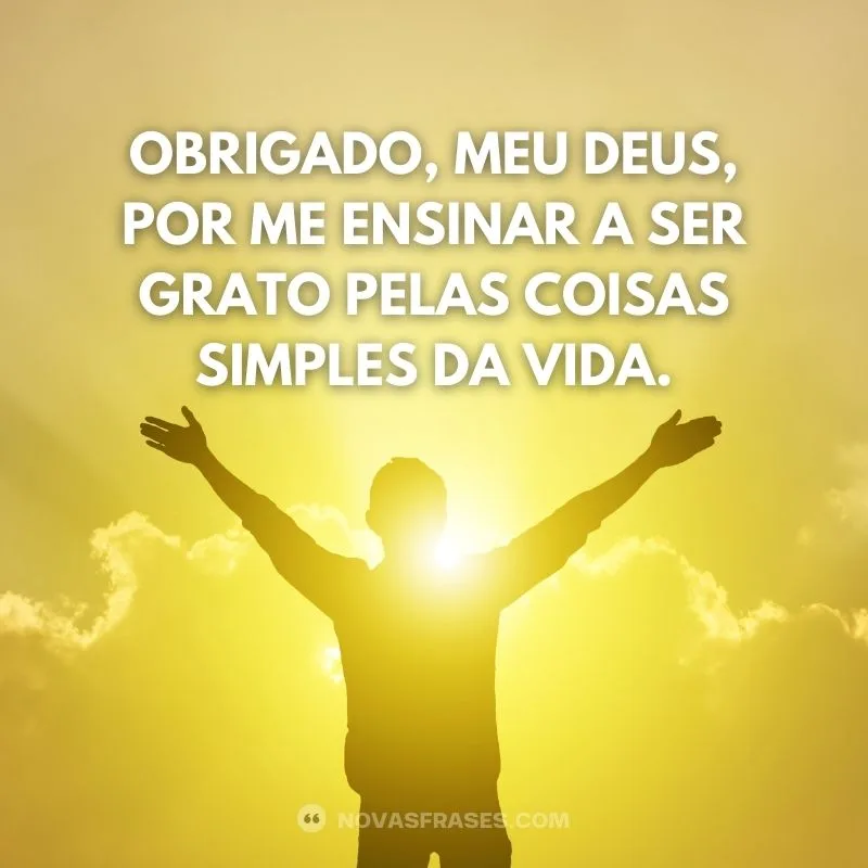 o que agradecer a deus