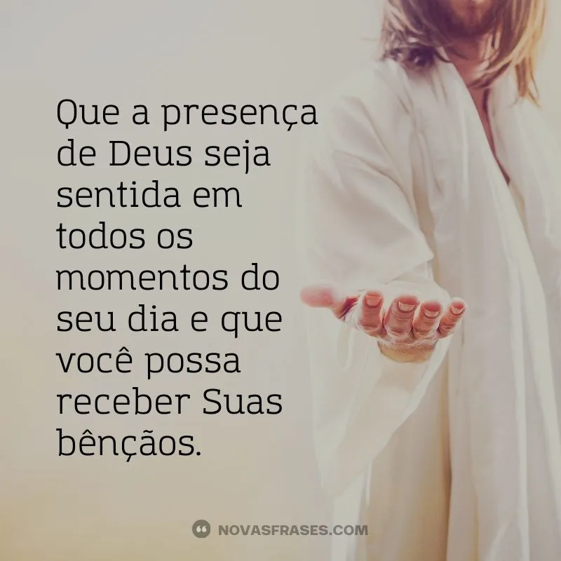 presença de deus bom dia abençoado