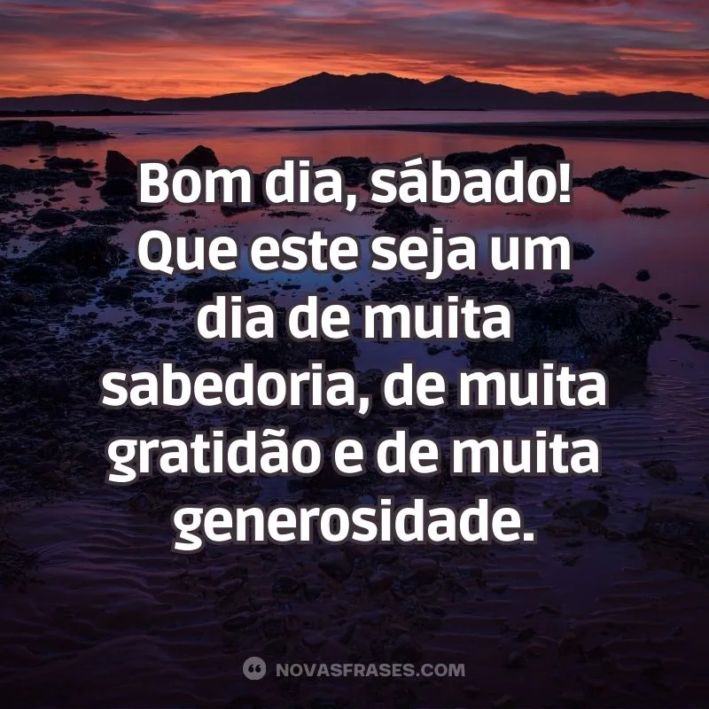 sábado bom dia