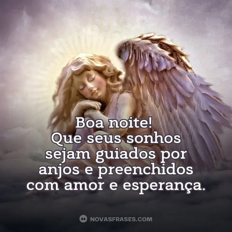 Boa noite guiado por anjos