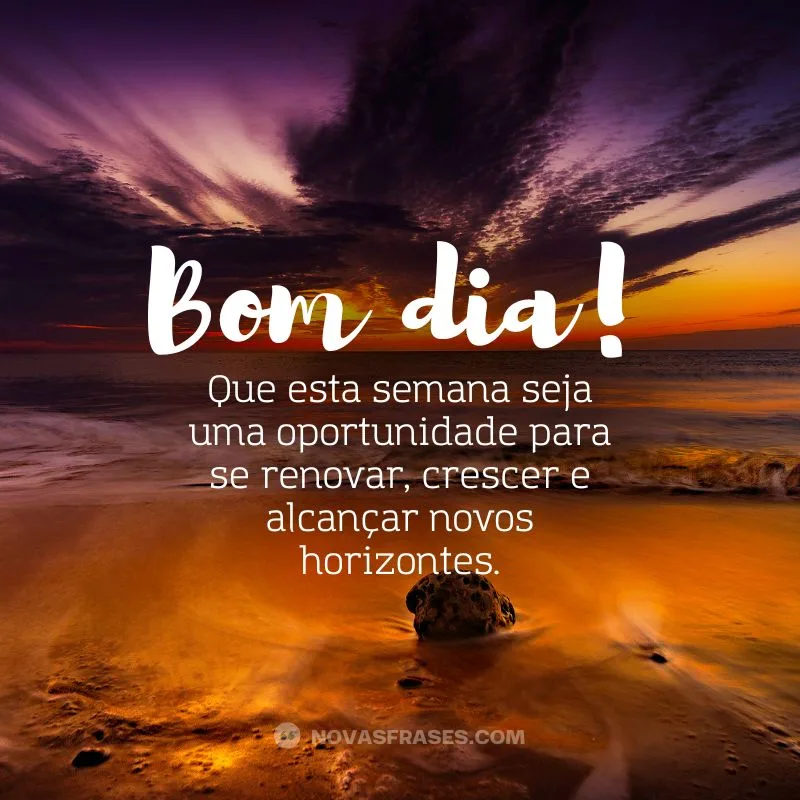 boa semana bom dia