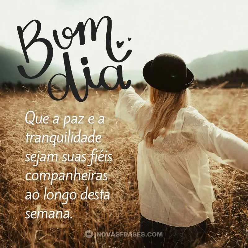 mensagem de boa semana e bom dia