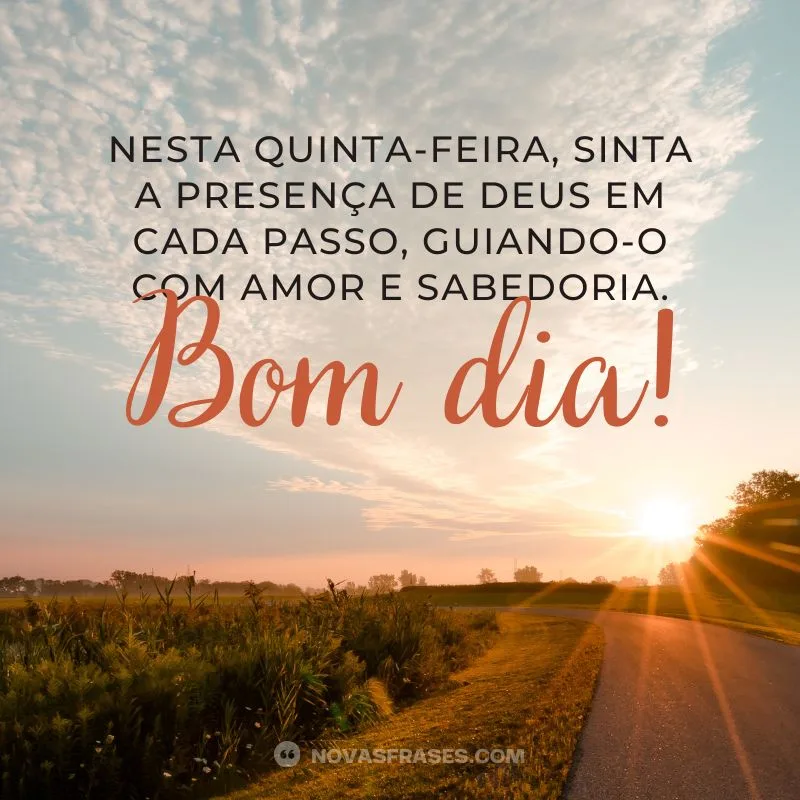 msg bom dia quinta-feira abençoada