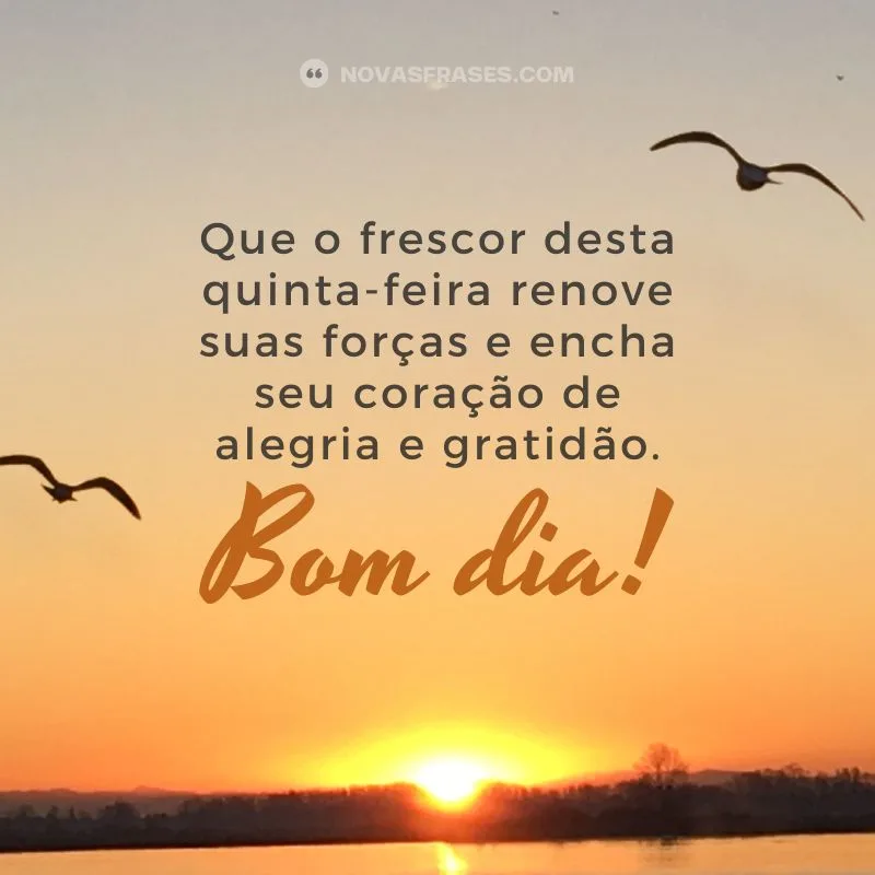 quinta-feira abençoada bom dia