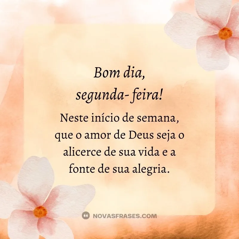 bom dia abençoada segunda-feira