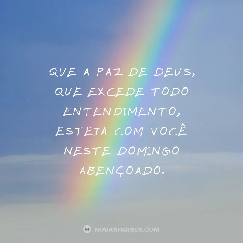 bom dia domingo abençoado com fé