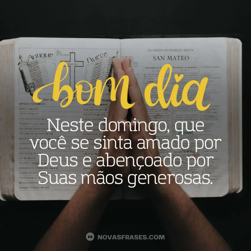 bom dia domingo abençoado mensagem