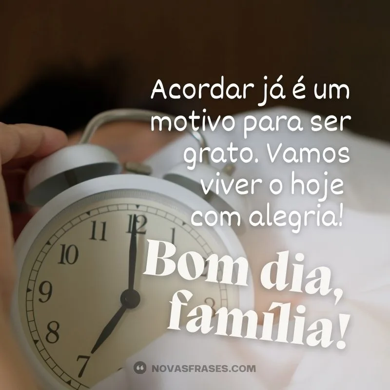 bom dia família whatsapp