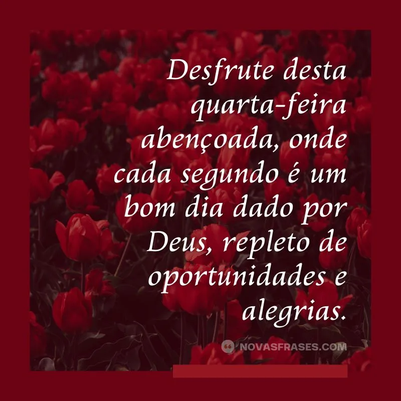 bom dia quarta-feira abençoada por deus