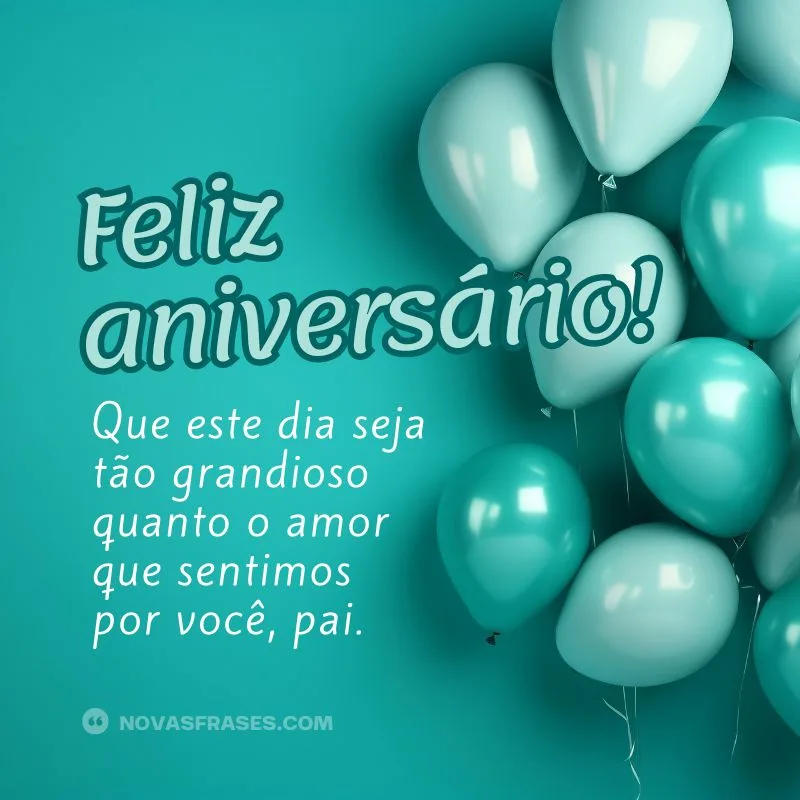 feliz aniversário pai parabéns